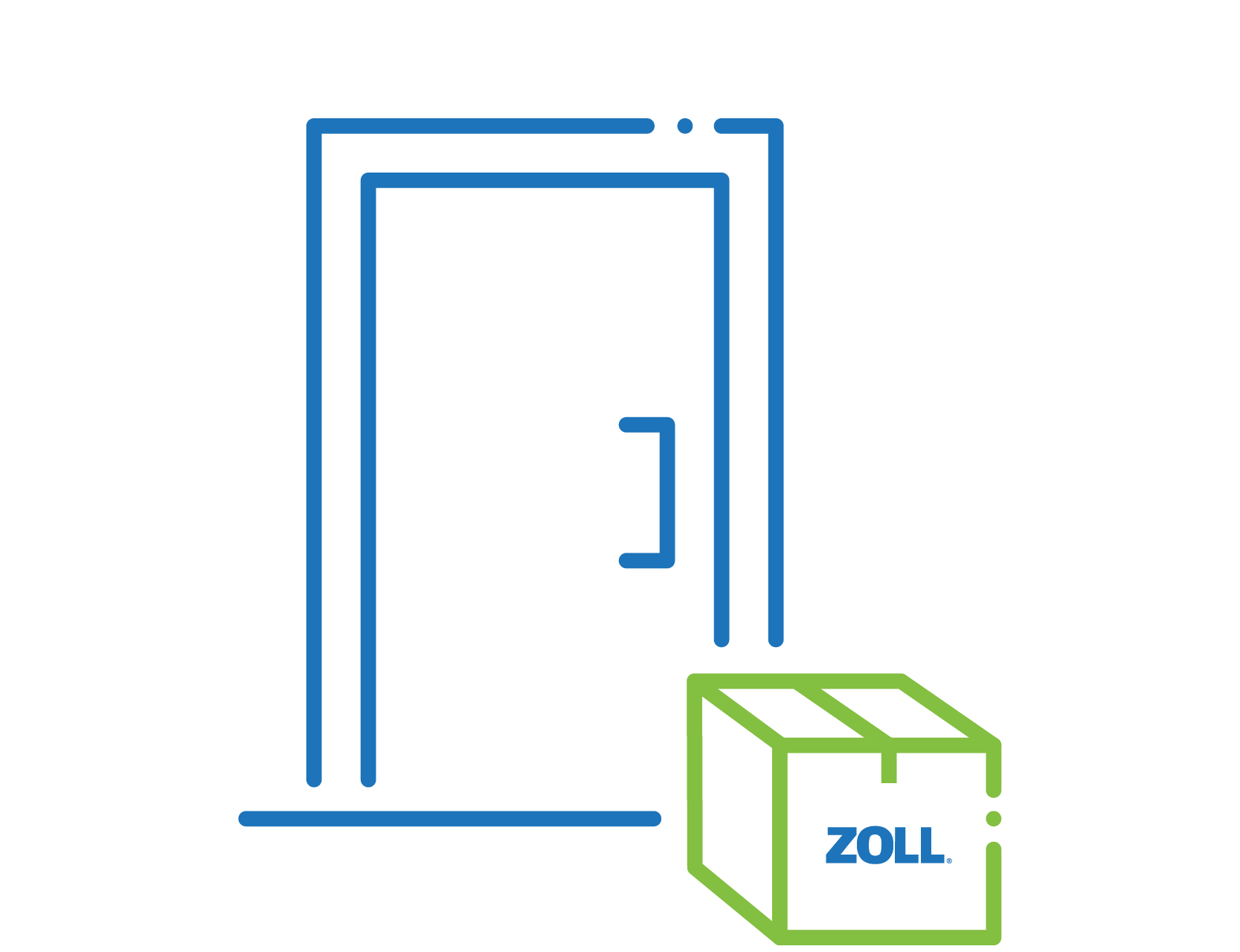 Illustration depicting Delivery of ZOLL HFMS